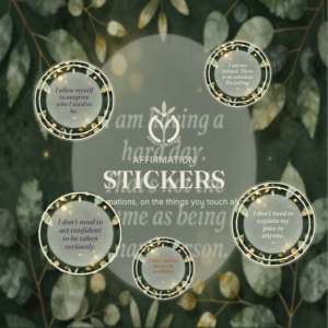 Affirmation Sticker Pack - premium printable affirmation stickers - cover